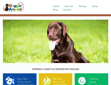 Tablet Screenshot of dogginarounddaycare.com